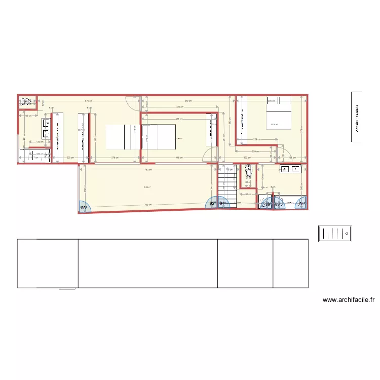 Le Reclus &eacute;tage 2. Plan de 