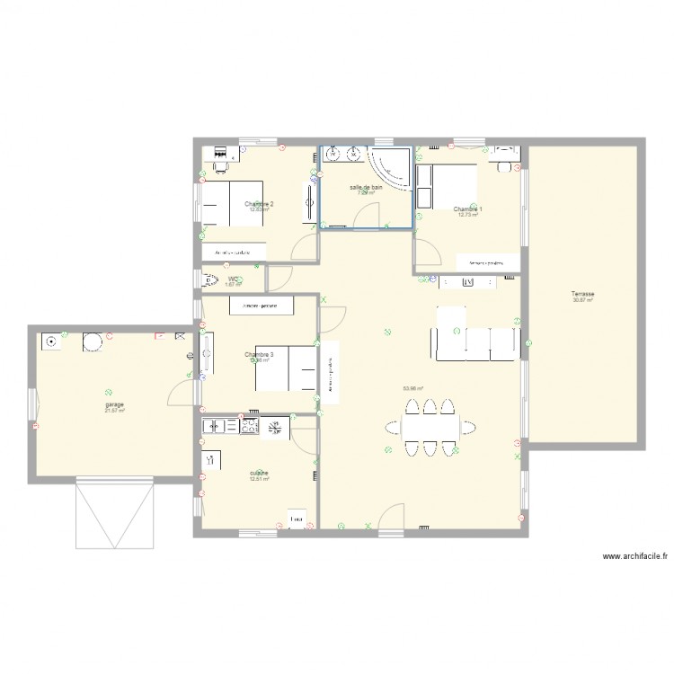 plan duclot. Plan de 0 pièce et 0 m2