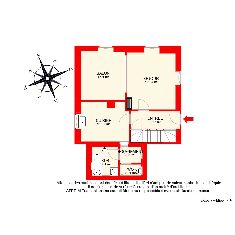 BI 6537 RDC. Plan de 0 pièce et 0 m2