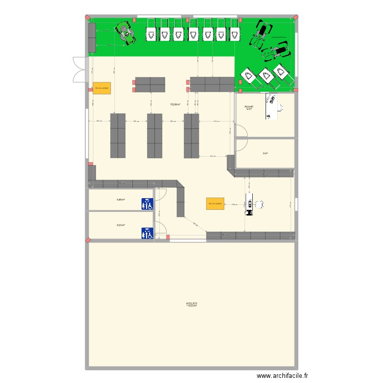 ETS COCHET BELLEY V3. Plan de 6 pièces et 326 m2