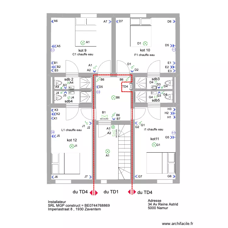 reine astrid 3em '. Plan de reine astrid 3em '. Plan de