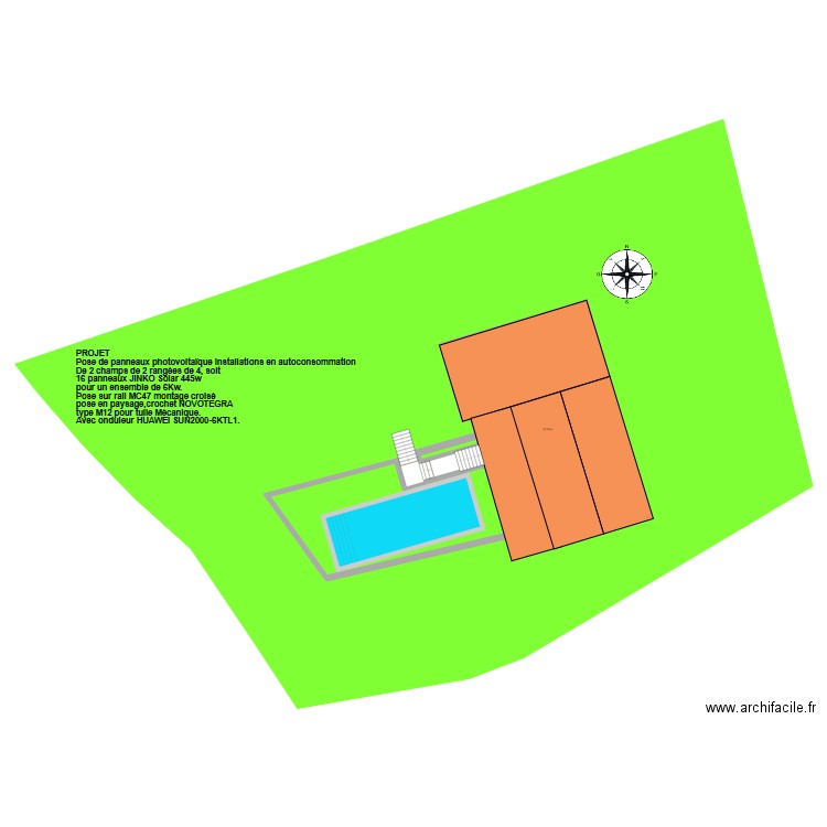 Projet et plan. Plan de 0 pièce et 0 m2