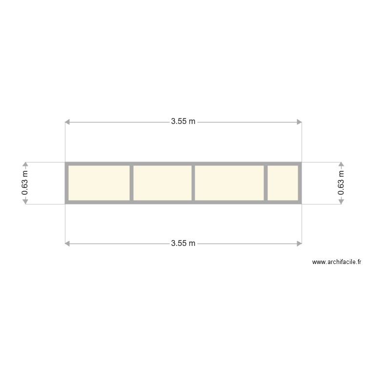 TOIT REST DROIT. Plan de 0 pièce et 0 m2