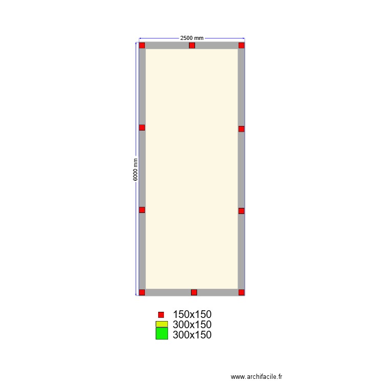 1м сваи. Plan de 1 pièce et 13 m2