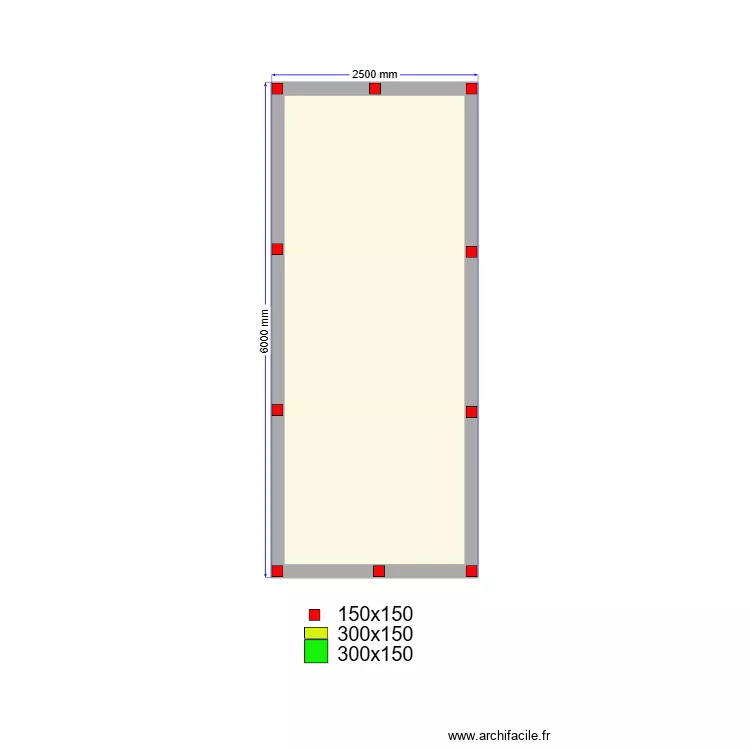 1м сваи. Plan de 