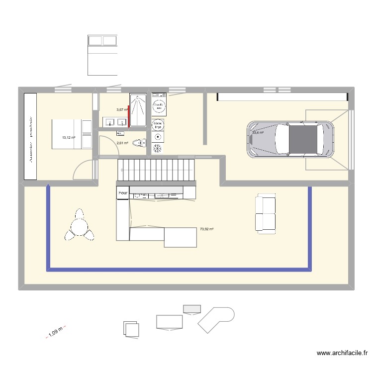 plein vitrage. Plan de 0 pièce et 0 m2 plein vitrage. Plan de 0 pièce et 0 m2