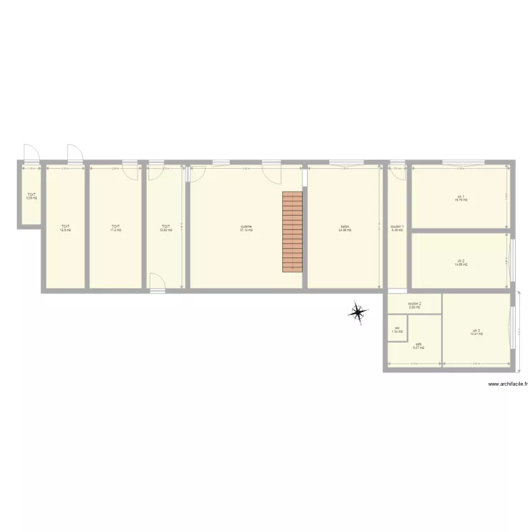 la robeliere. Plan de 