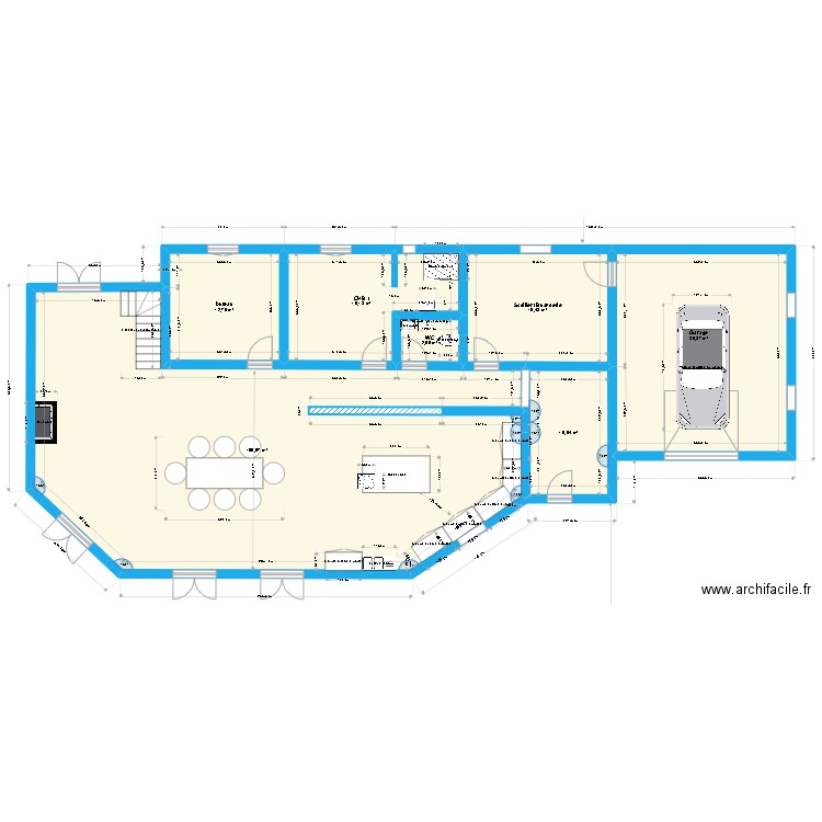 PSenlis 01.2 JP. Plan de 7 pièces et 200 m2