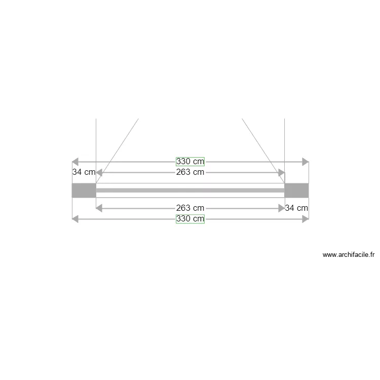 Fa&ccedil;ade OUEST fred. Plan de 