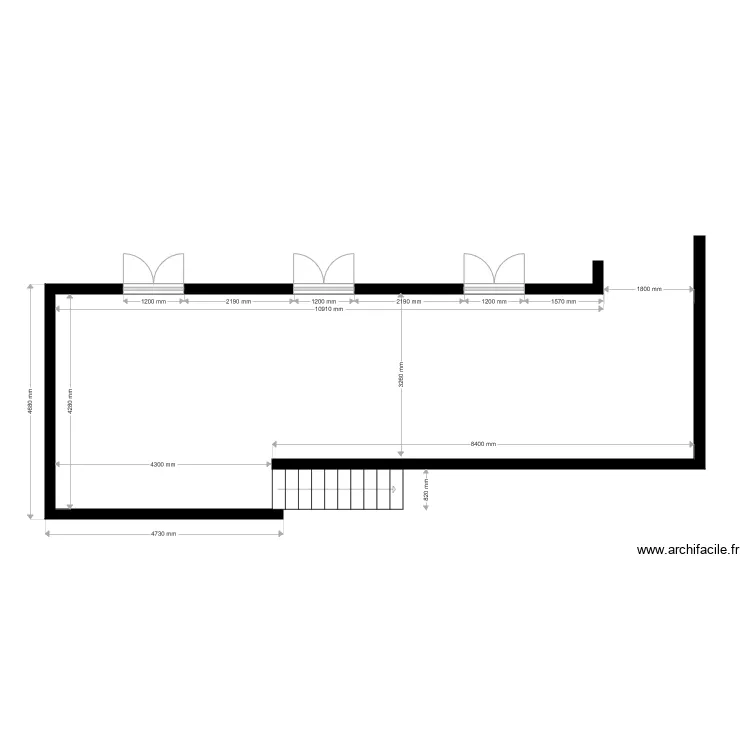 Terrasse. Plan de 