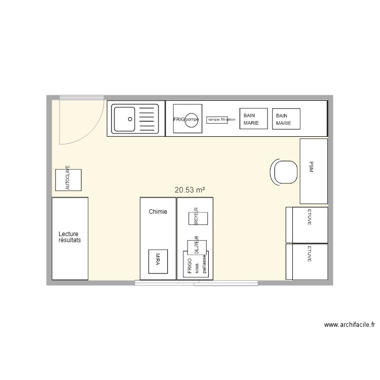 projet labo. Plan de 0 pièce et 0 m2