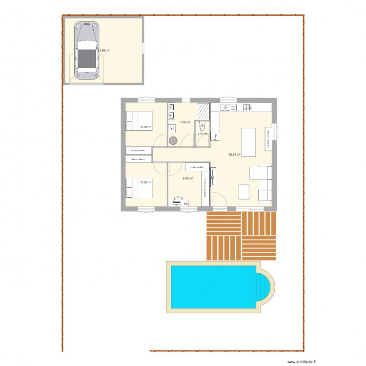 Maison 1. Plan de 0 pièce et 0 m2