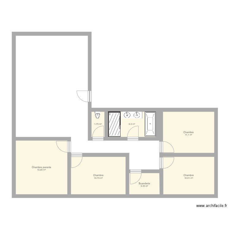 Maison St Armou projet 1. Plan de 0 pièce et 0 m2