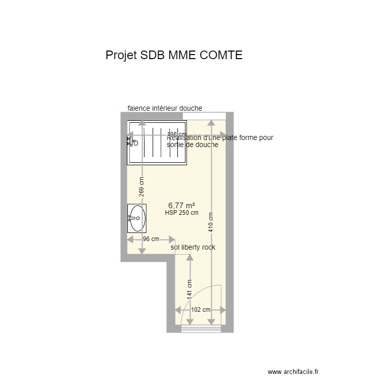 projet comte. Plan de 0 pièce et 0 m2