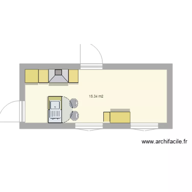 CUISINE BON COIN. Plan de 