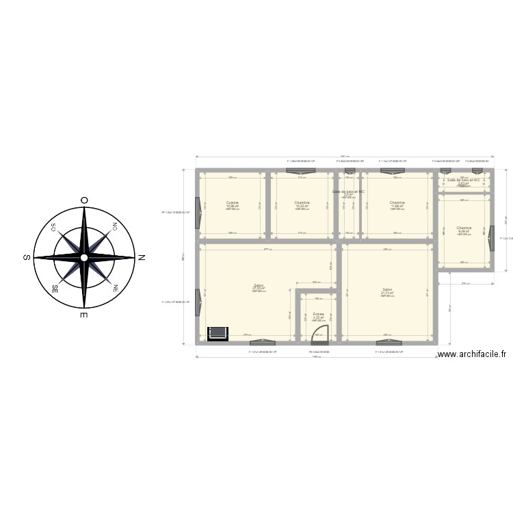 Perotte . Plan de 0 pièce et 0 m2