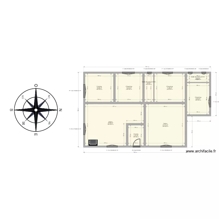 Perotte . Plan de 