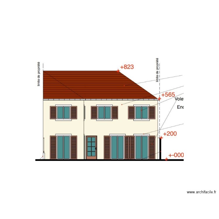 FACADE PRESENT. Plan de 0 pièce et 0 m2