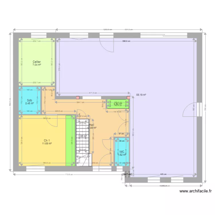BONREPEAUX 2. Plan de 