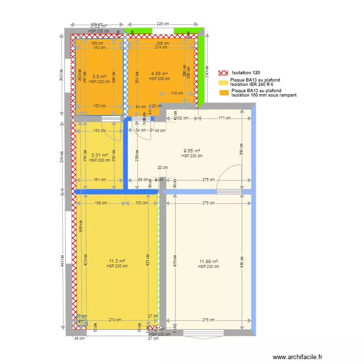  ISOLATION projet extension. Plan de 