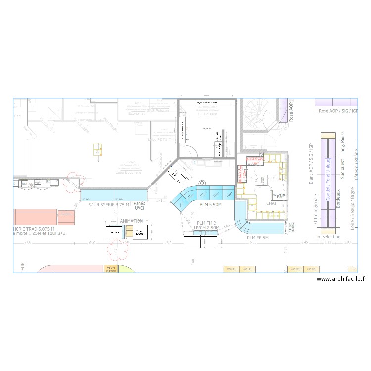 Magland V1. Plan de 1 pièce et 18 m2