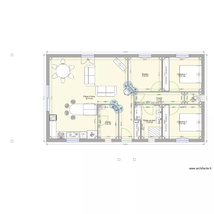 maison1. Plan de 
