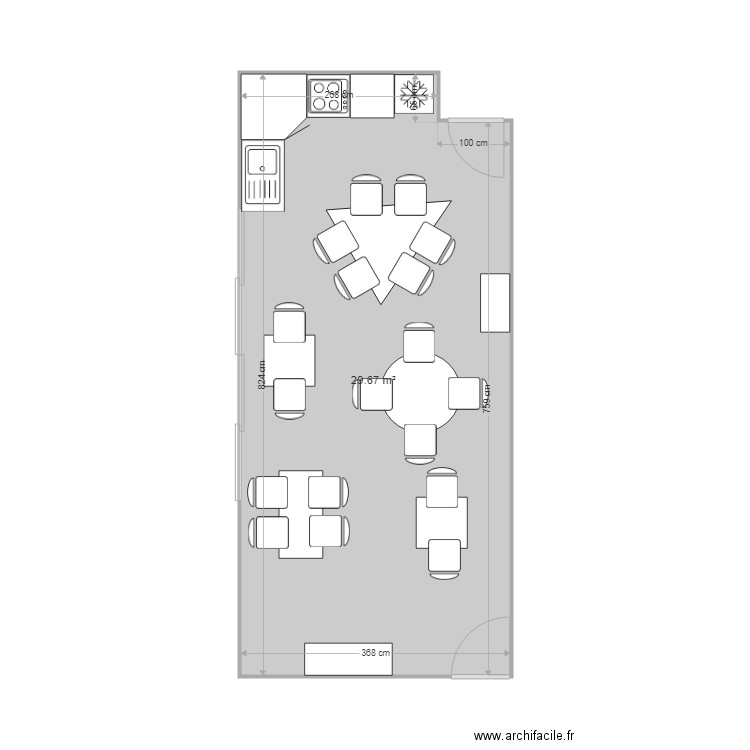 Salle de repos. Plan de 0 pièce et 0 m2