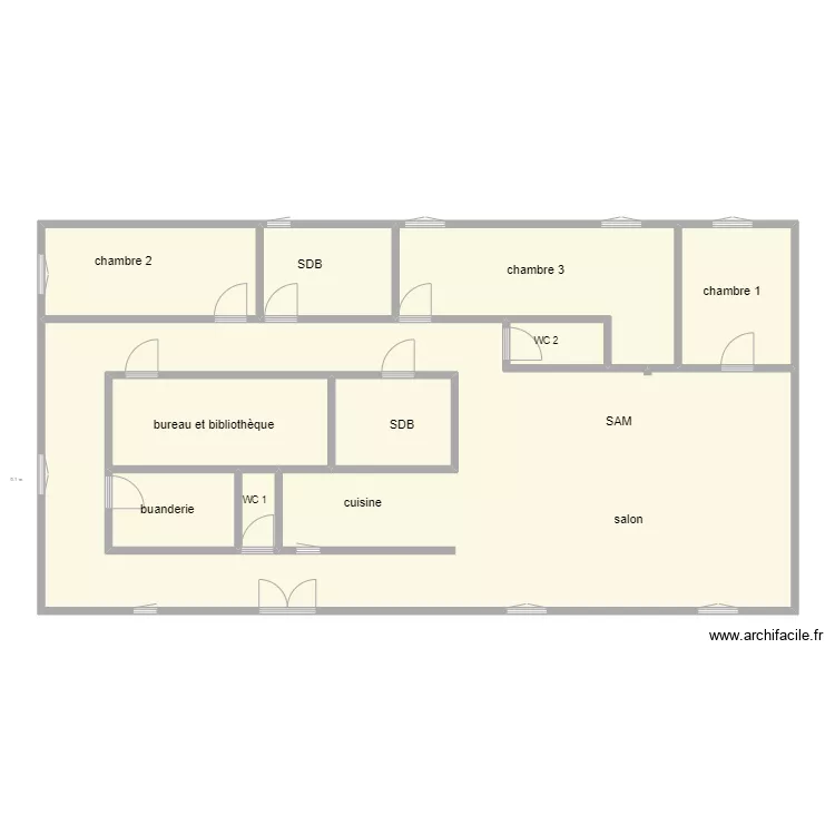 appart Baleine. Plan de 