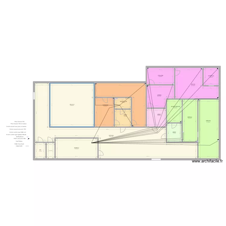 CHATEAUROUX avec implantation. Plan de 
