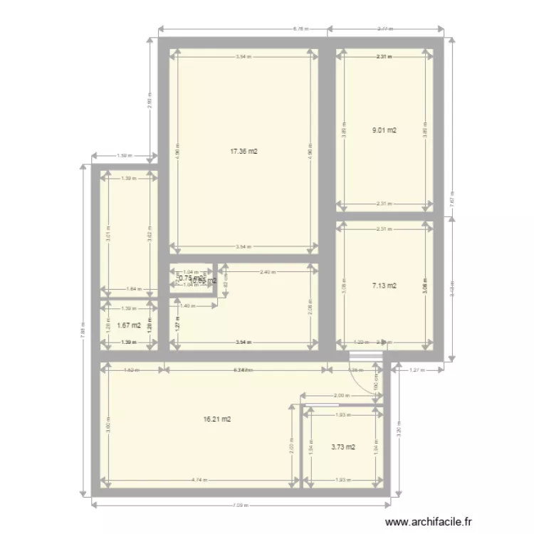 Maison 8. Plan de 