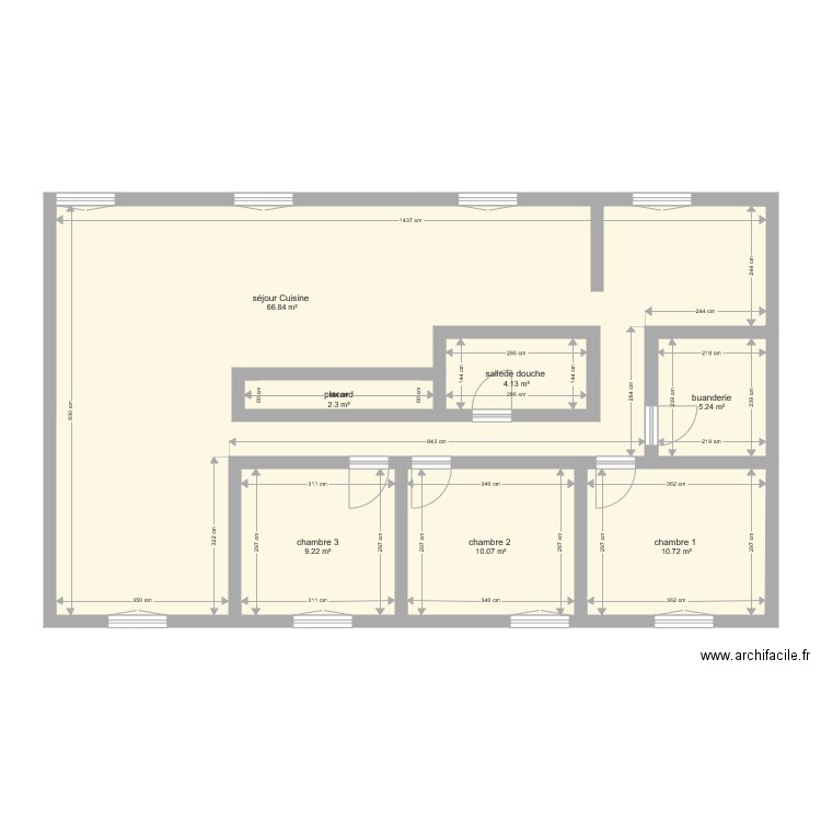 Plan actuel. Plan de 0 pièce et 0 m2
