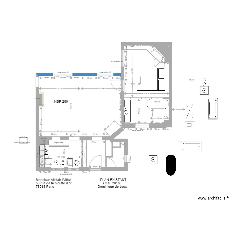 Projet sdb Alistair 31 mai. Plan de 0 pièce et 0 m2