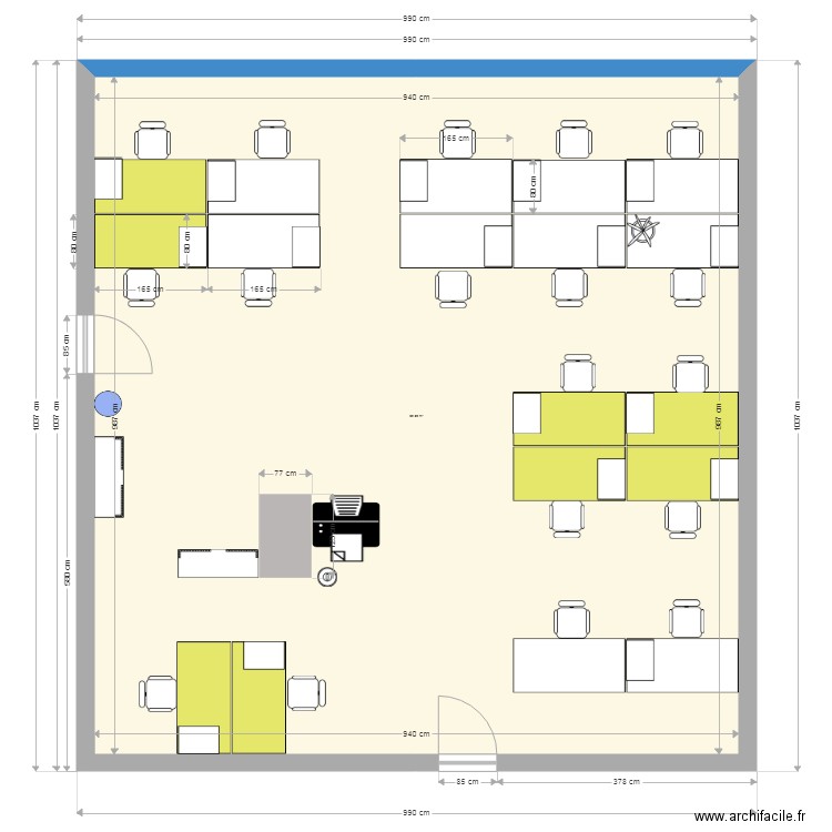 BUREAU P3 G. Plan de 0 pièce et 0 m2