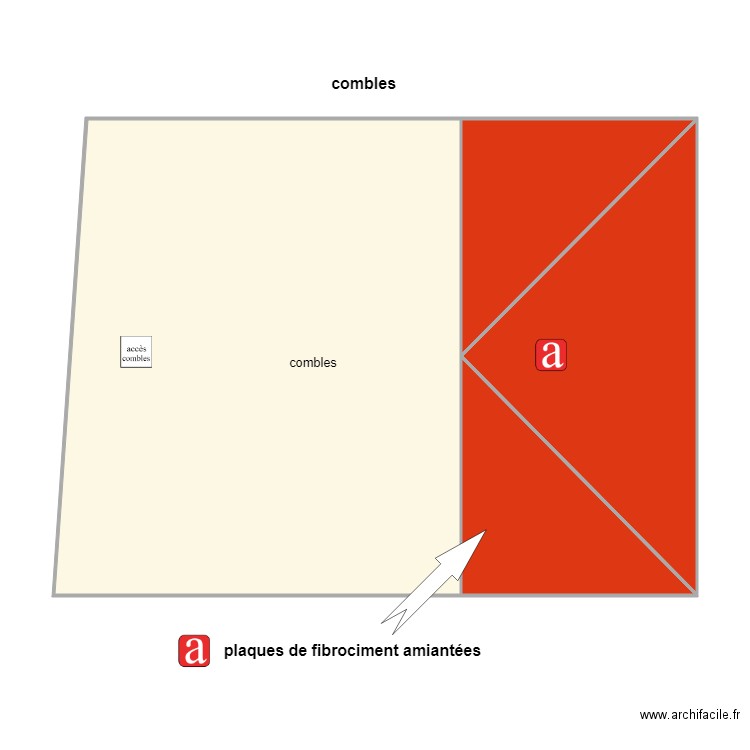 texier combles am. Plan de 0 pièce et 0 m2