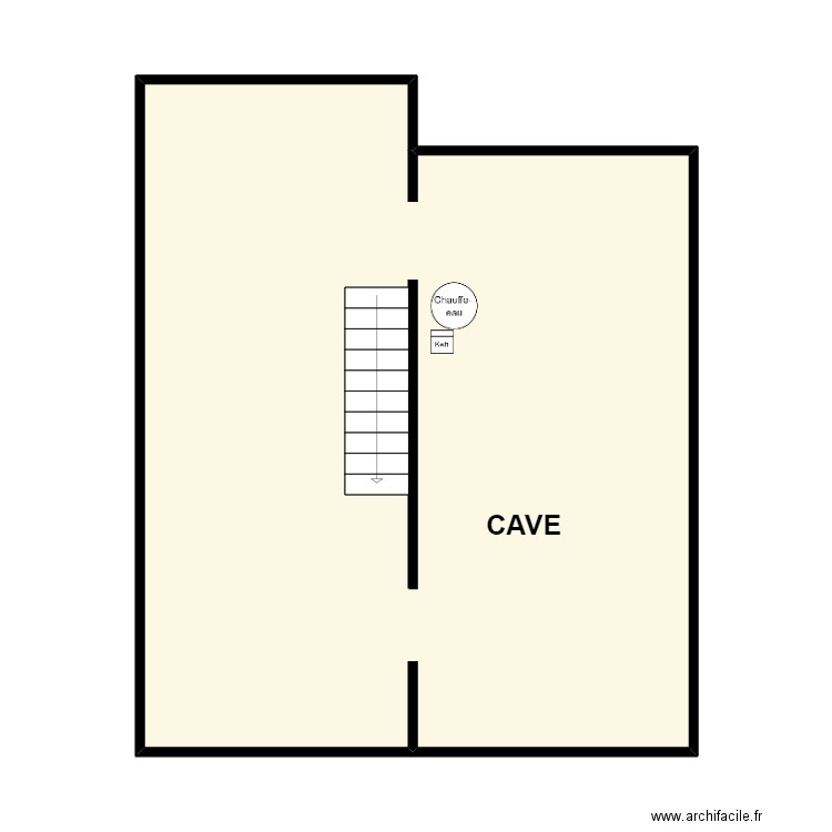 LEMOT. Plan de 1 pièce et 54 m2