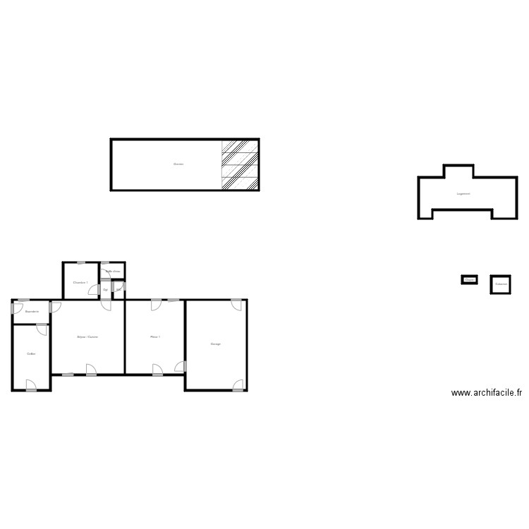 BEAUGENDRE vitré. Plan de 13 pièces et 207 m2