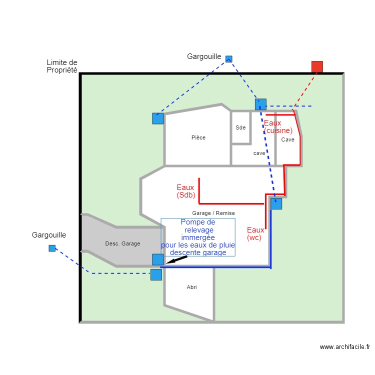 Assainissement chicheri. Plan de 0 pièce et 0 m2