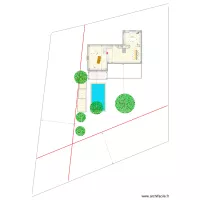 muscadelle RDC avec terrasse et piscine apres geometre2