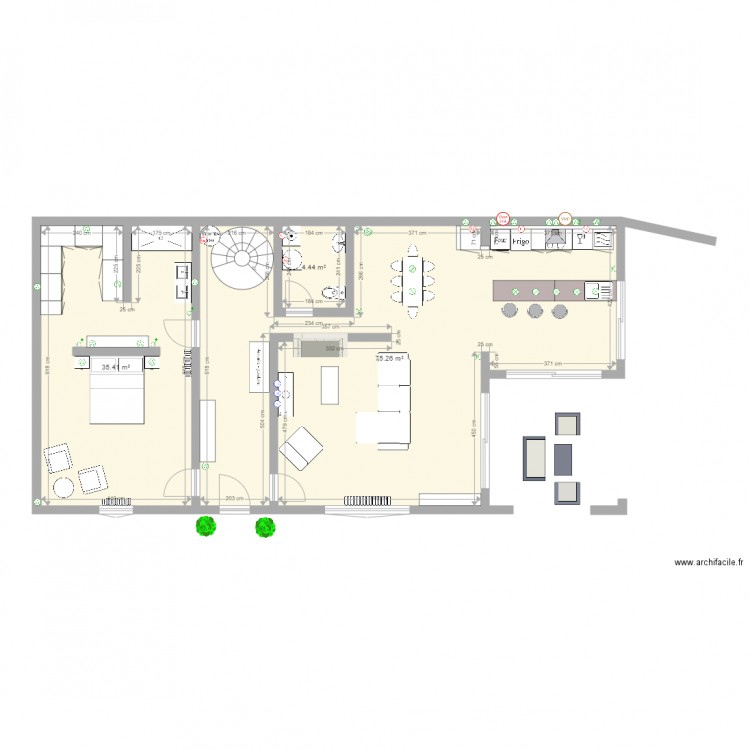 Plan Lédignan  AVEC TRAVAUX. Plan de 0 pièce et 0 m2
