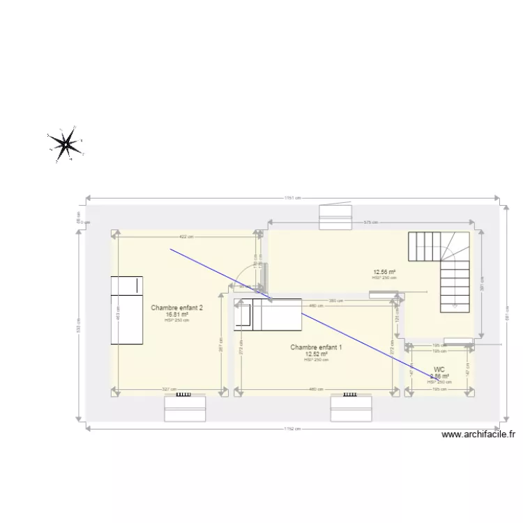 Etage 2 plb Petit Aulnay. Plan de 