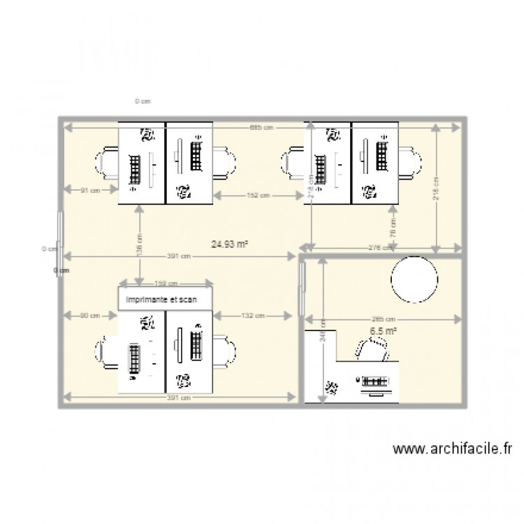 BUREAU 60 V1. Plan de 0 pièce et 0 m2