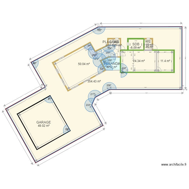 PLAN DEFINITIF 17 01 2022   SALON 50M2. Plan de 11 pièces et 557 m2