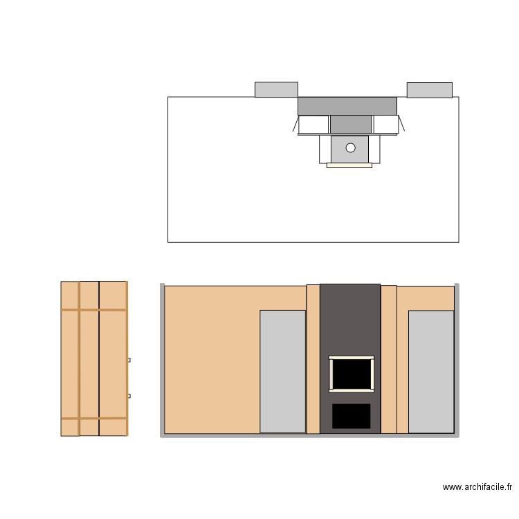 PLACAGE CHEMINEE. Plan de 0 pièce et 0 m2