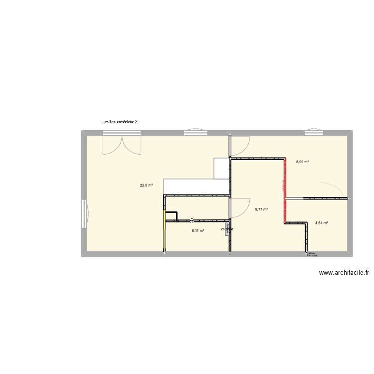 Tessens 2022. Plan de 17 pièces et 157 m2