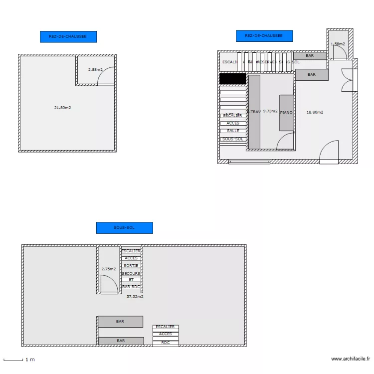 LOCAL - 2 PLACE VIEILLE . Plan de LOCAL - 2 PLACE VIEILLE . Plan de