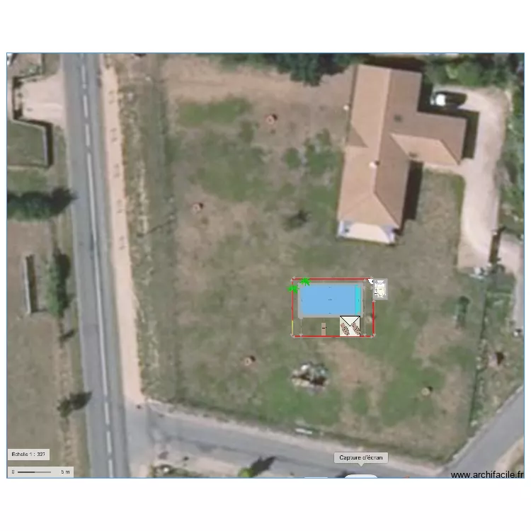 piscine. Plan de 