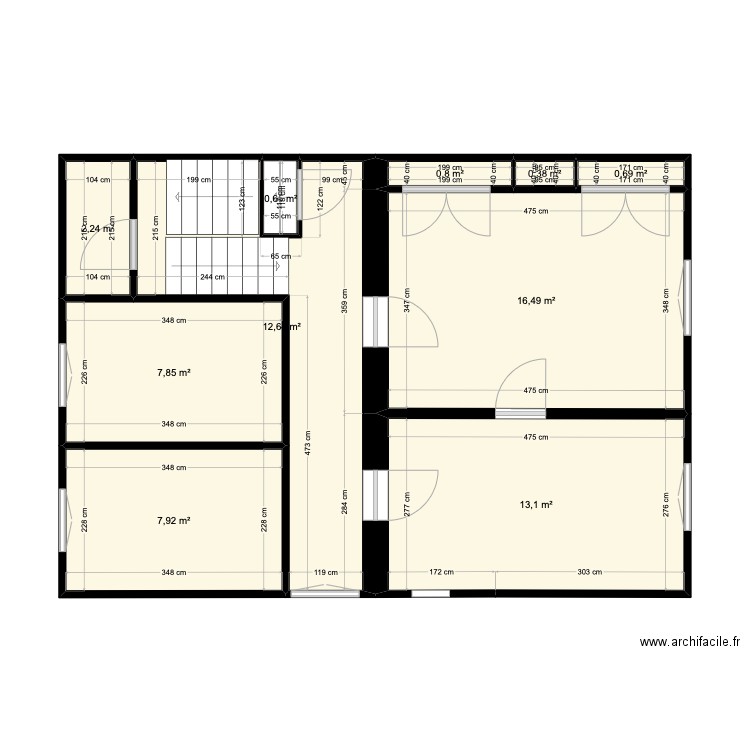 vernaison 1er. Plan de 10 pièces et 63 m2