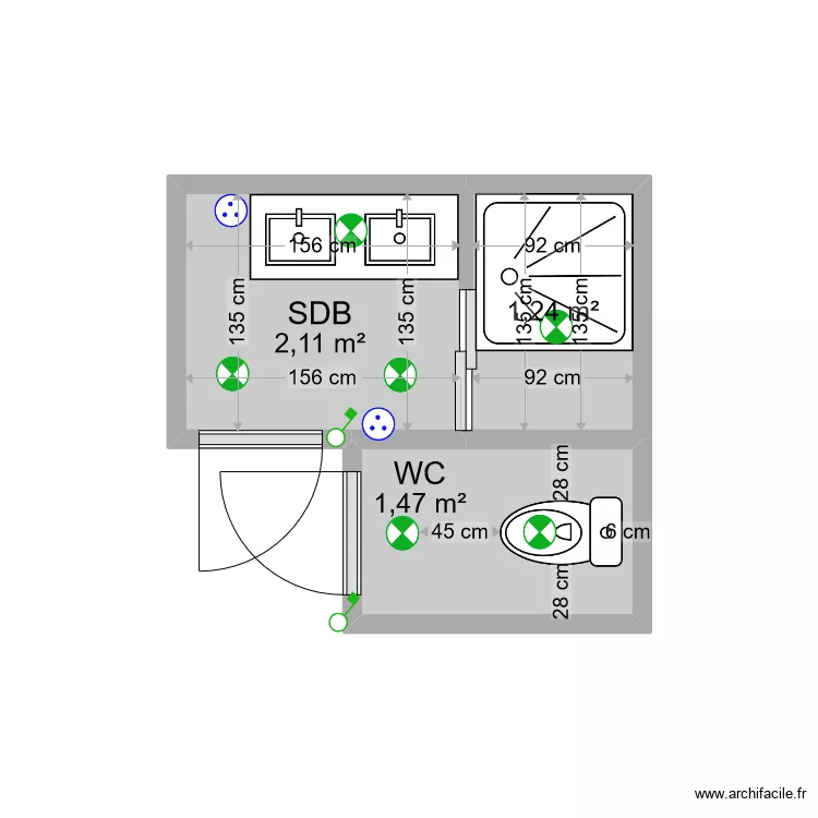 SDB BALLAND. Plan de 