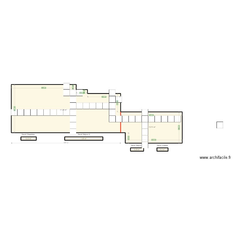 terrasse SUD. Plan de 0 pièce et 0 m2