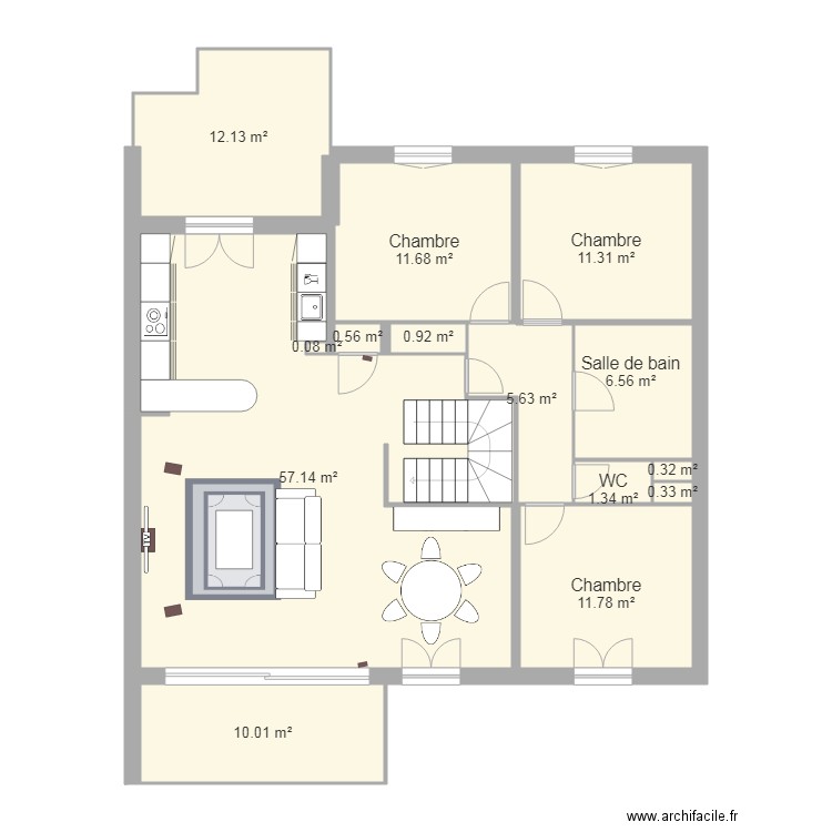 venelles 1975 cuisine Ouest F. Plan de 0 pièce et 0 m2